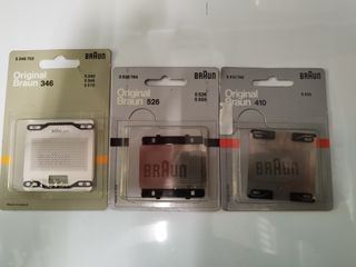 Láminas  y cuchillas para afeitadoras Braun 