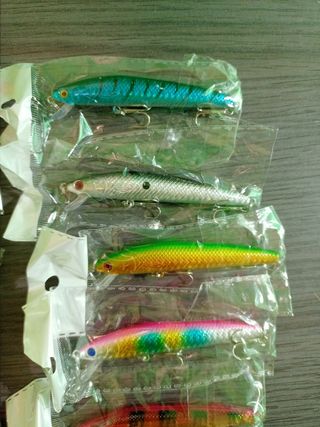 LOTE SEÑUELOS DE PESCA RAPALAS