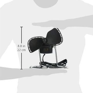 Ventilador de mesa vintage Caframo 707 color negro