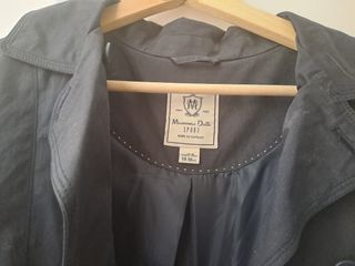 Gabardina azul marino massimo dutti