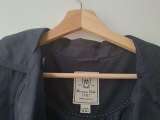 Gabardina azul marino massimo dutti