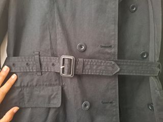 Gabardina azul marino massimo dutti