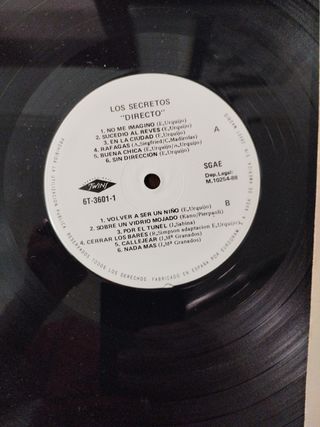 Vinilo directo los secretos 