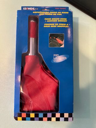 empuńadura freno de mano con funda de piel