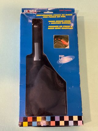 empuńadura freno de mano con funda de piel