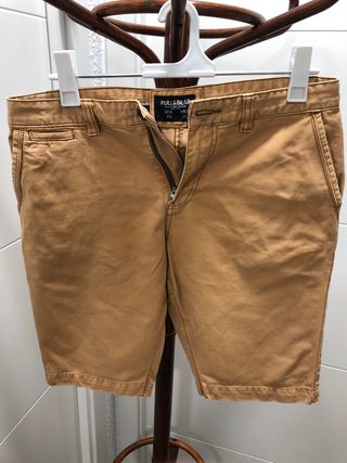 Pantalones vaqueros cortos marrones