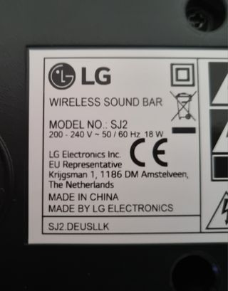 Barra de sonido LG