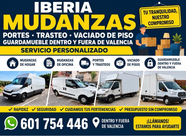 MUDANZAS Y PORTES EN VALENCIA
