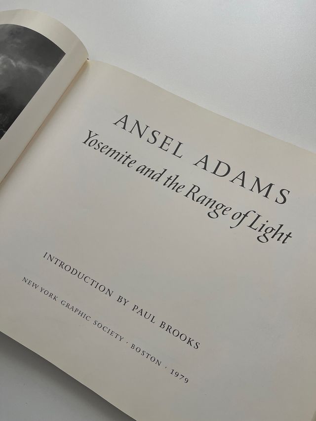 libro Ansel Adams Yosemite and the range of light