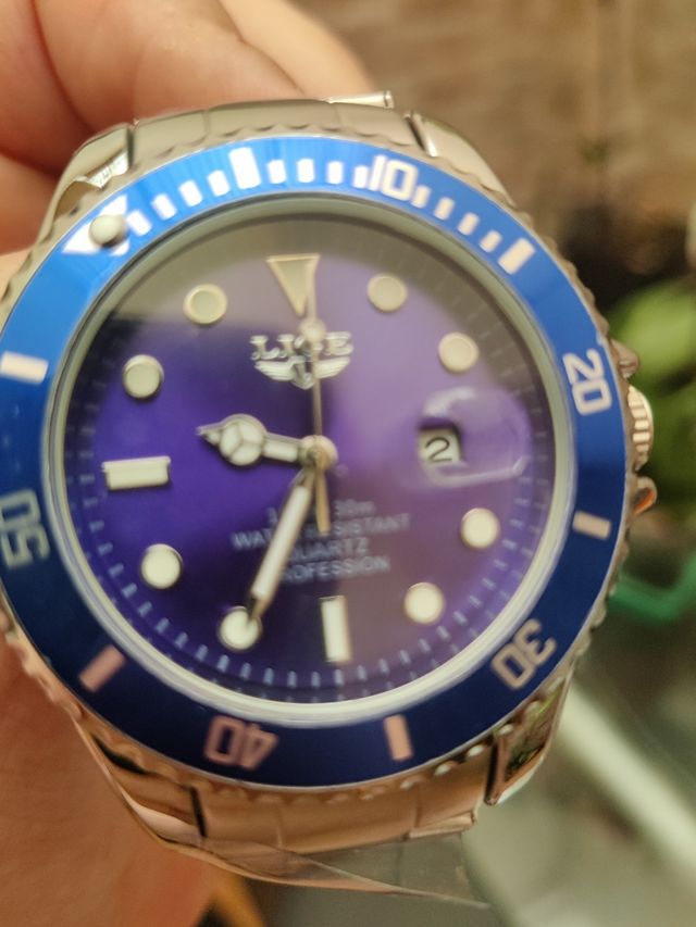 Precioso Reloj Lige Diver azul