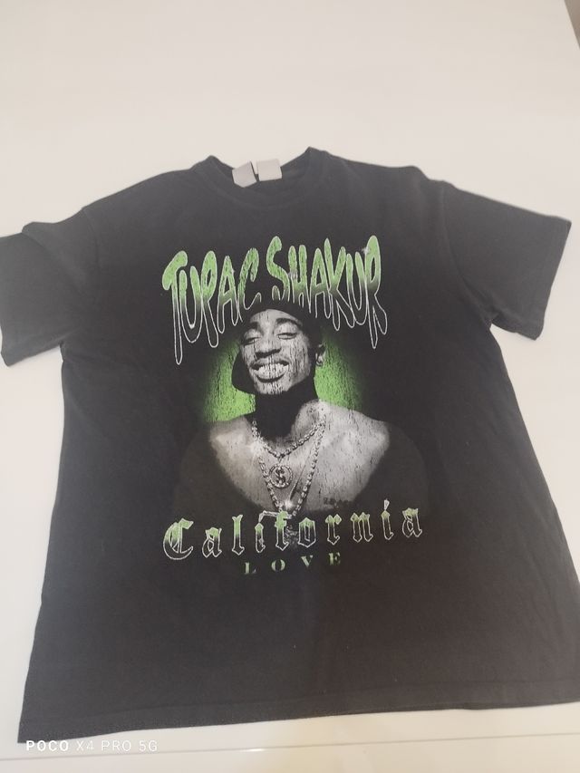 Camiseta negra 2pac