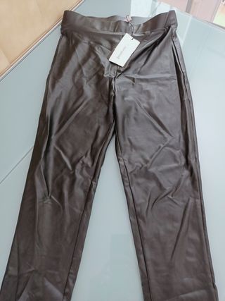 Leggins imitación cuero talla m