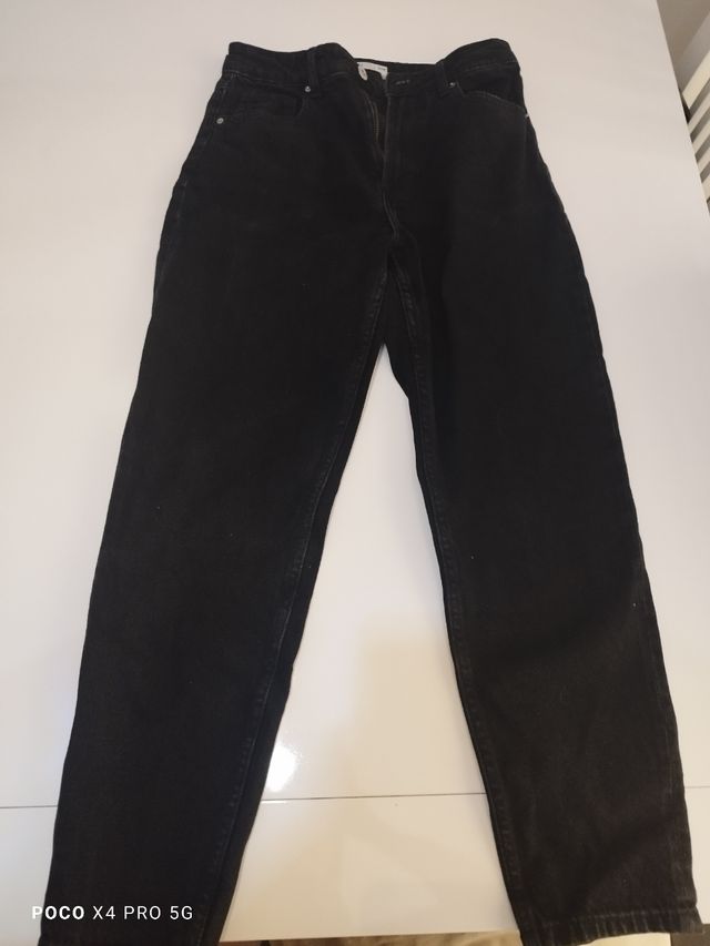 Pantalon vaquero negro Mom