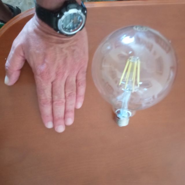 Lampara techo + Gran bombilla