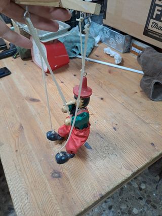 Titere marioneta madera muñeco pinocho
