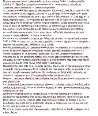 Affettatrice Berkel professionale da macelleria.