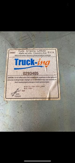 fuelle suspensión Trucking 0293405