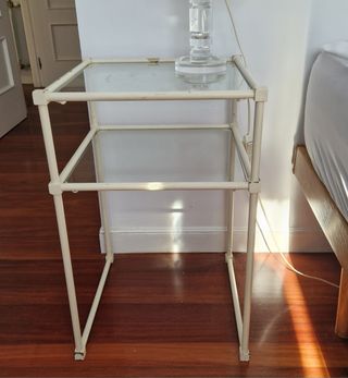 Conjunto cabecero y mesilla de forja