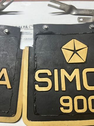 Conjunto faldones traseros goma Chrysler Simca 900