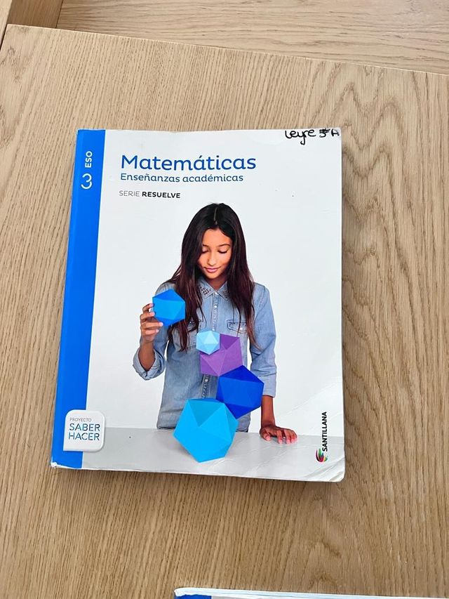 LIBRI DI TESTO 3 ESO Matematica, francese, musica.