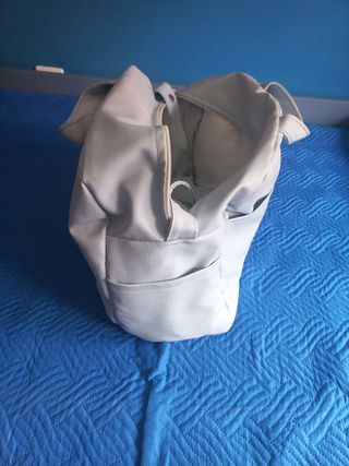 Bolso para silla de paseo o carro y funda azul 