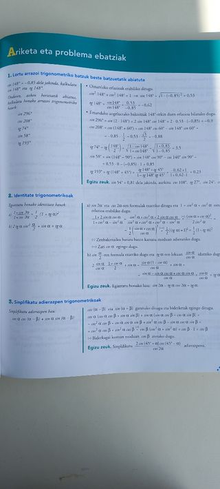 Matematika 1 Batxilergoa ANAYA