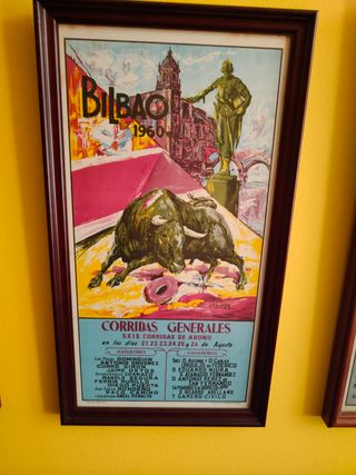 Cartel toros Bilbao 1960