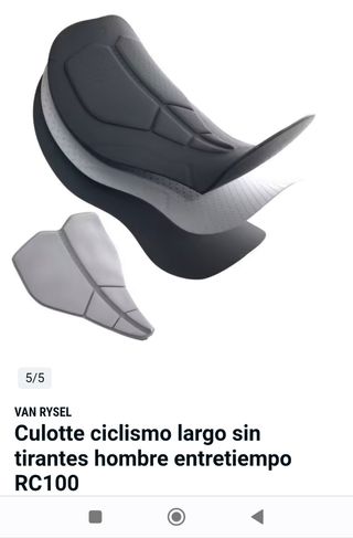 Culotte ciclismo largo