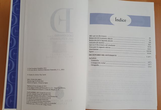 Diccionario del estudiante, Secundaria y