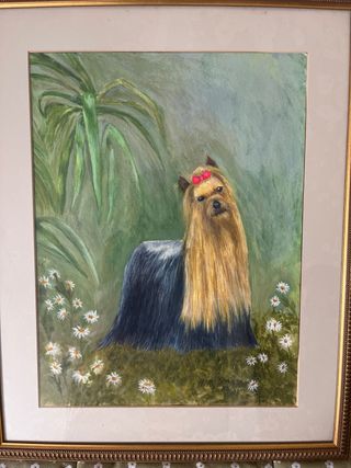 CUADRO  PERRO YORKIE 1