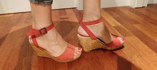 Sandalias cuña Zara Trafaluc 