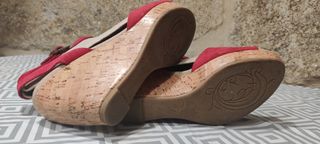 Sandalias cuña Zara Trafaluc 