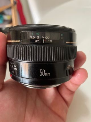 canon objetivo 50 mm f1.4