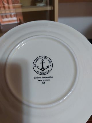 vajilla completa la CARTUJA DE SEVILLA