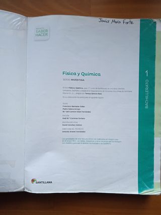 Libro Física y Química 1° Bachillerato