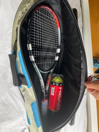 Raqueta Babolat + 3 pelotas tenis "head"+ funda