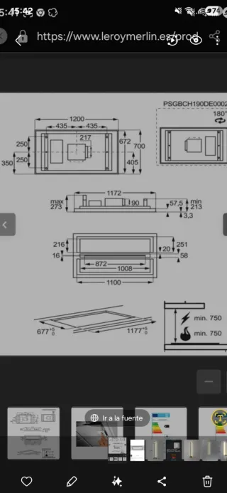 CAMPANA EXTRACTORA de cocina AEG