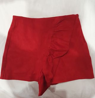 Falda pantalón roja