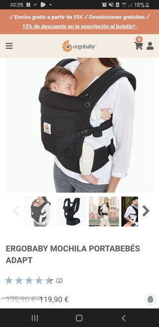 Mochila portabebes ergobaby