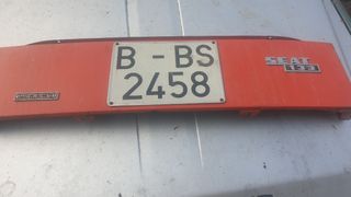 Tabica matricula seat133 