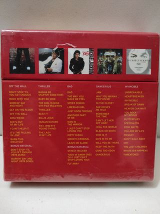 SELLADO , BOX 5 CDS MICHAEL JACKSON 
