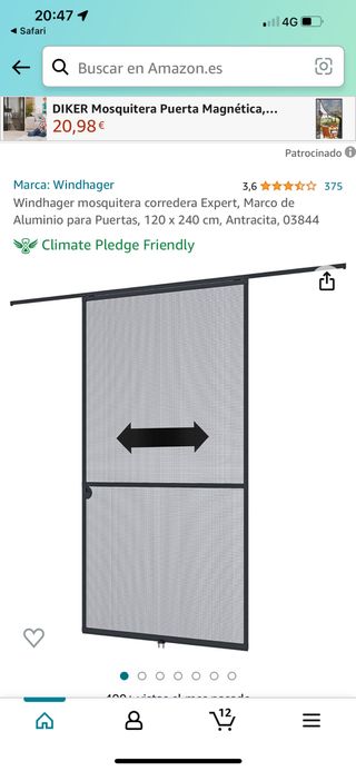 Mosquitera nueva antracita