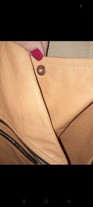 Chaqueta de piel sintética 