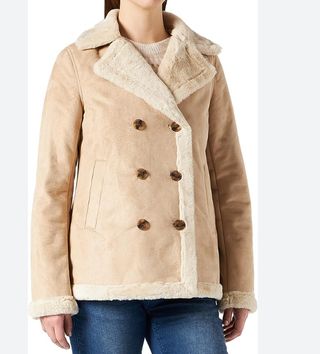 Chaquetón / Abrigo marinero ante beige