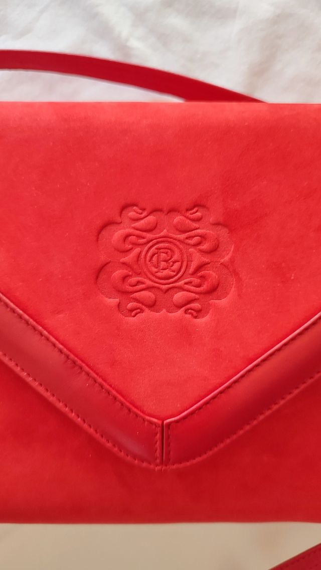 Bolso de piel y ante vintage