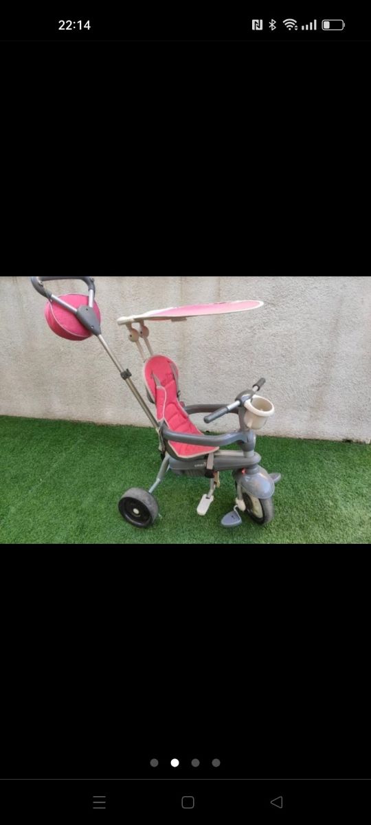 Triciclo infantil con parasol