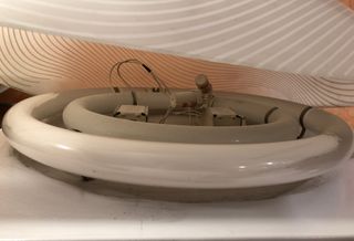 Lámpara plafón grande fluorescente