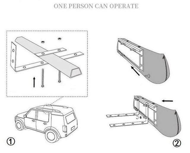 Toldo para caravana/camper 1.6mX2.5m