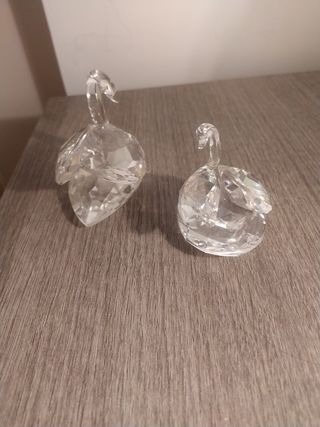 Coppia cigni cristallo Swarovski