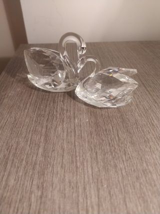 Coppia cigni cristallo Swarovski